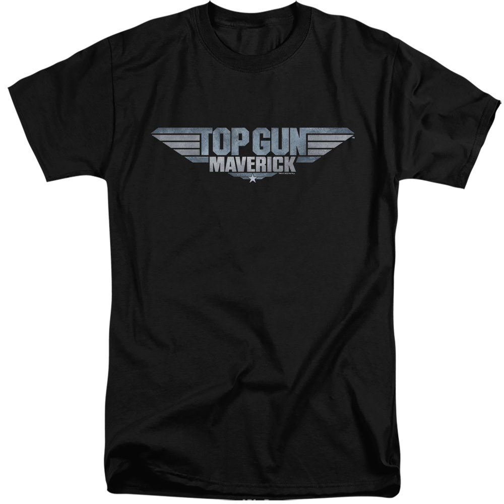 UPC 736236274419 product image for PAR804-ATT-5 Top Gun-Maverick & Maverick Logo Short Sleeve Adult Tall 18-1 T-Shi | upcitemdb.com