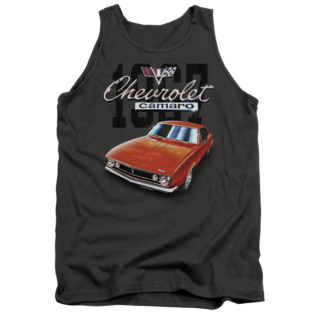 UPC 756381898698 product image for Chevrolet & Classic Camaro-Adult Tank Top, Charcoal - 2X | upcitemdb.com