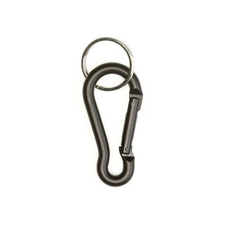 Carabiner With Key Chain, Black