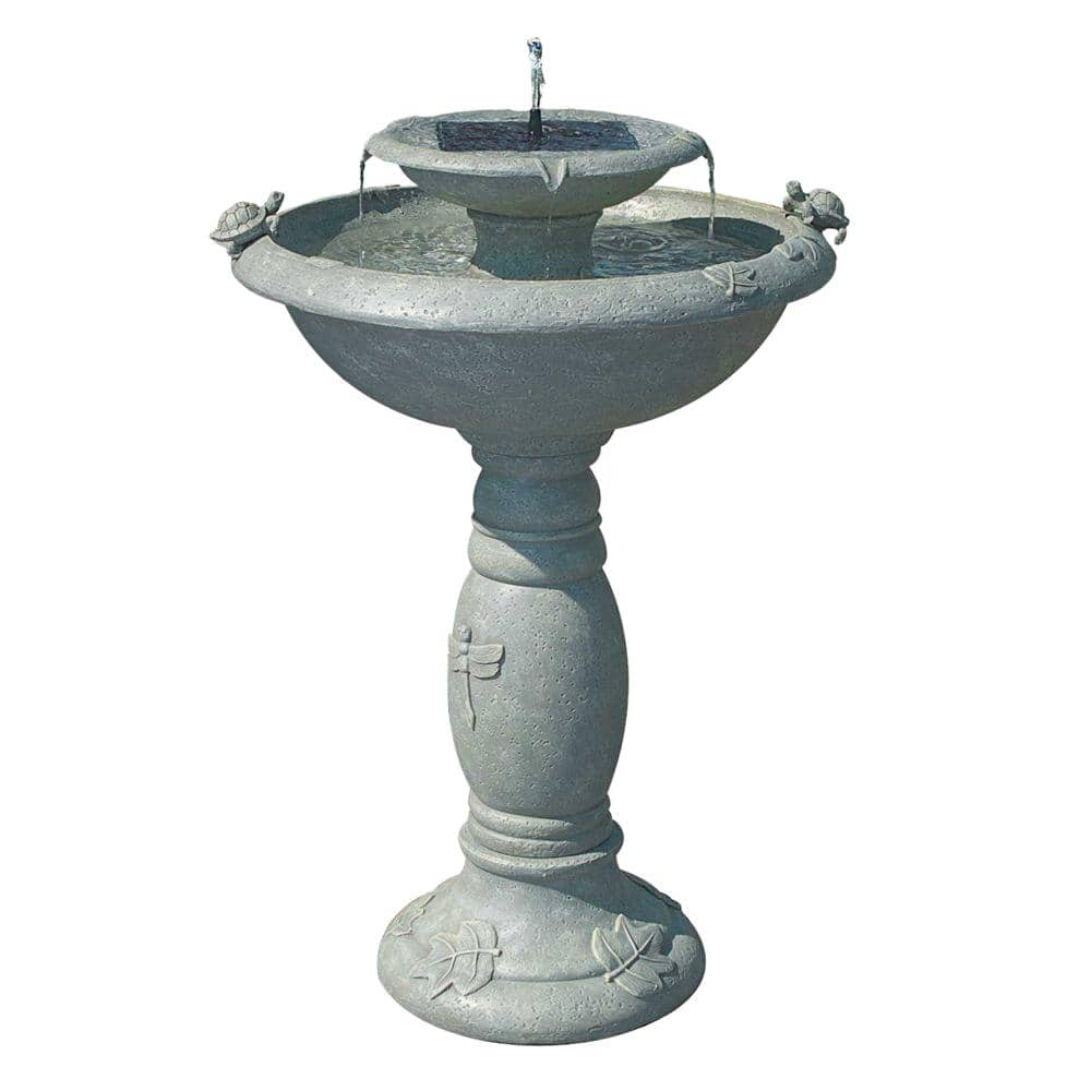 UPC 840594000136 product image for 34222024 Country Gardens 2-Tier IntelliSolar Fountain with Remote - Weathered St | upcitemdb.com