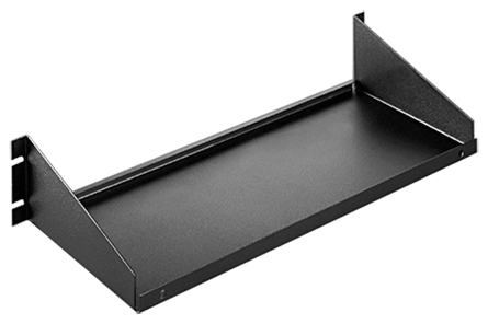 Hof-esh19s 10.5 In. Single Side Solid Shelf - Black
