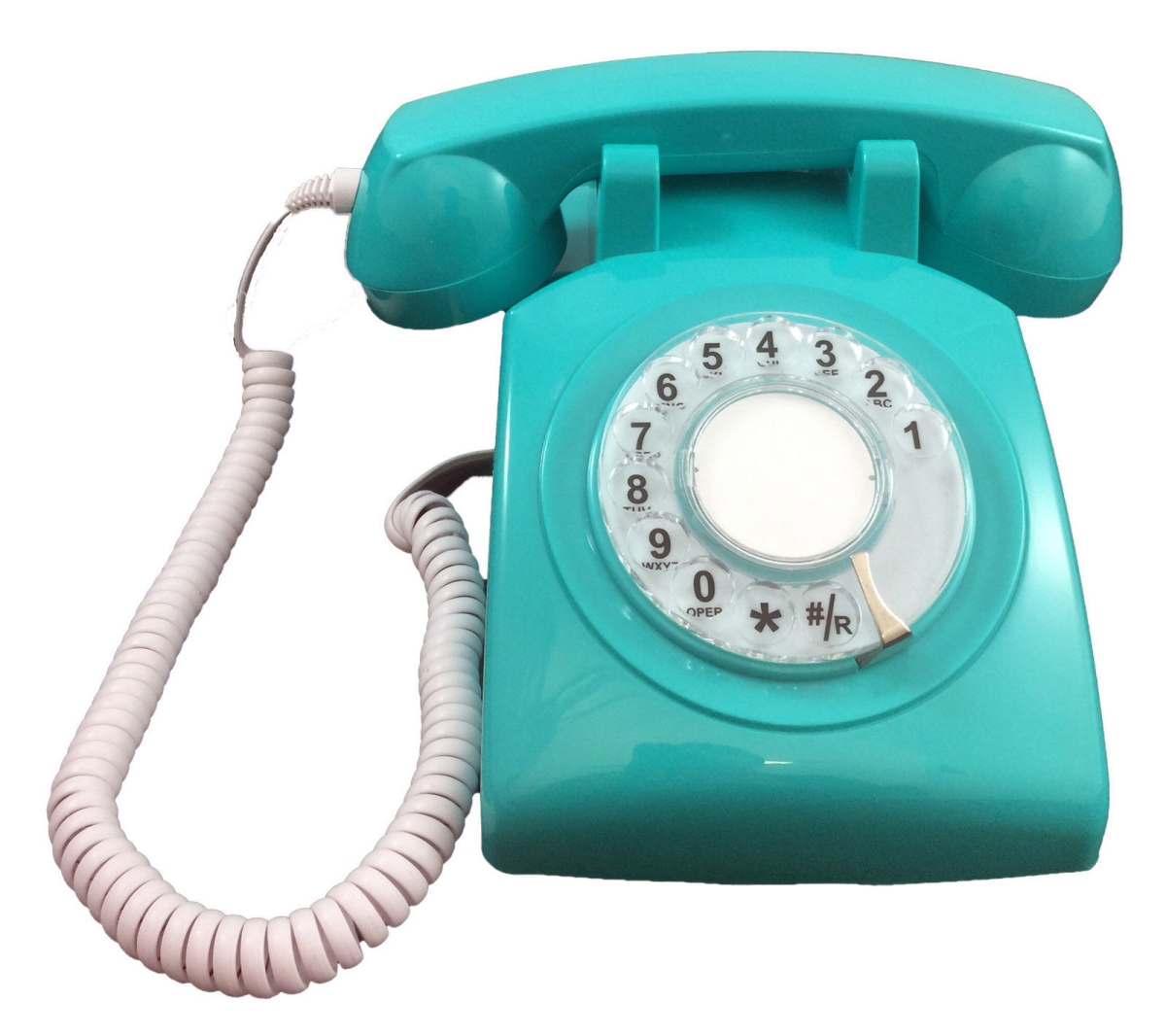 UPC 048044002918 product image for ITT-500AQA Rotary Single Line Desk Phone - Aqua | upcitemdb.com