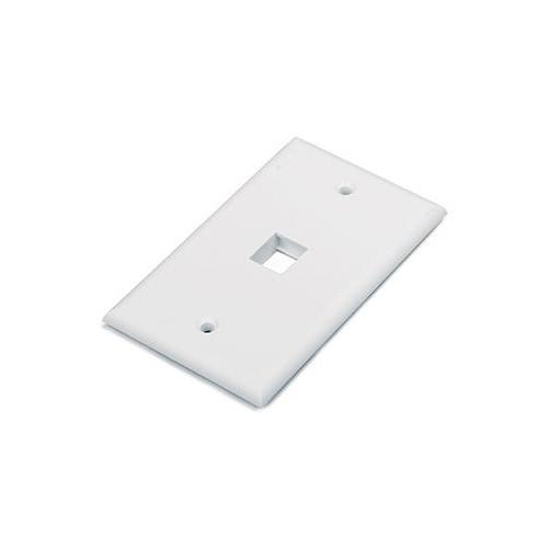 Hy-fp-u-1-wh 1 Port Face Plate, White