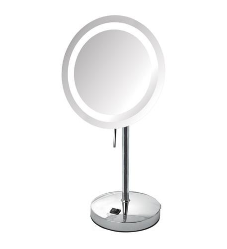 Jer-jrt950cl 8x Led Lighted Table Mirror, Chrome