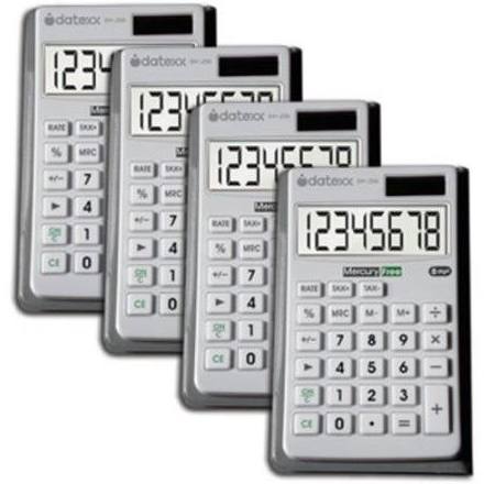 Dh-250x4 Hybrid Power Wallet Calculator - Set Of 4