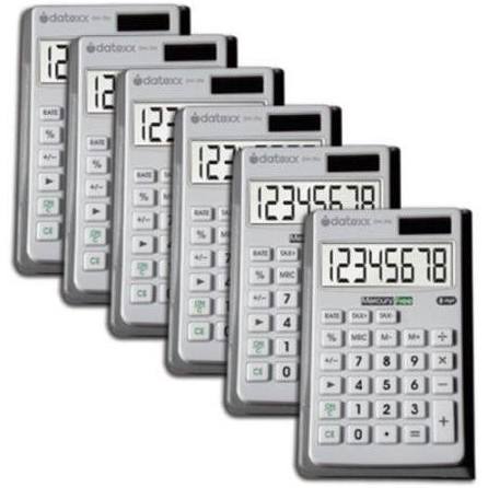 Dh-250x6 Hybrid Power Wallet Calculator - 6 Piece