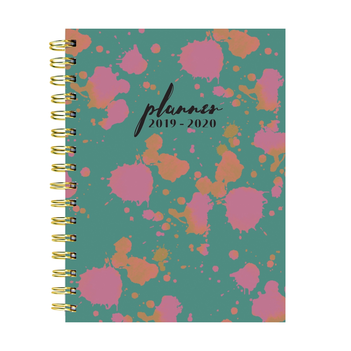 20-9264a July 2019 - June 2020 Paint Spots Medium Daily Weekly Monthly Planner
