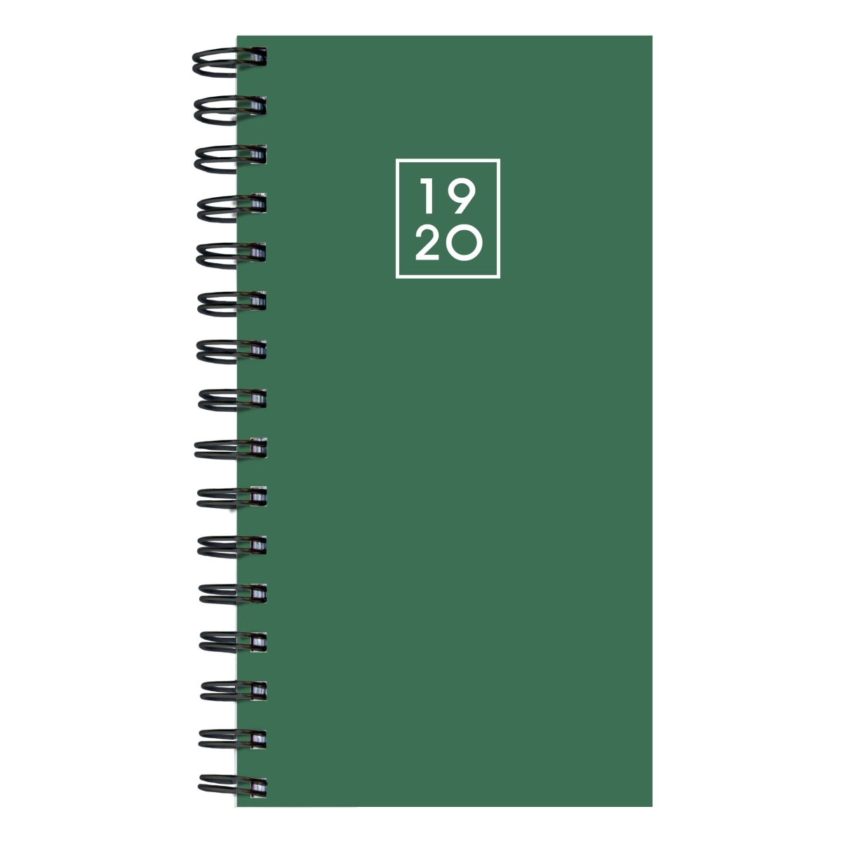 20-7765a July 2019 - June 2020 Green Small Daily Weekly Monthly Planner