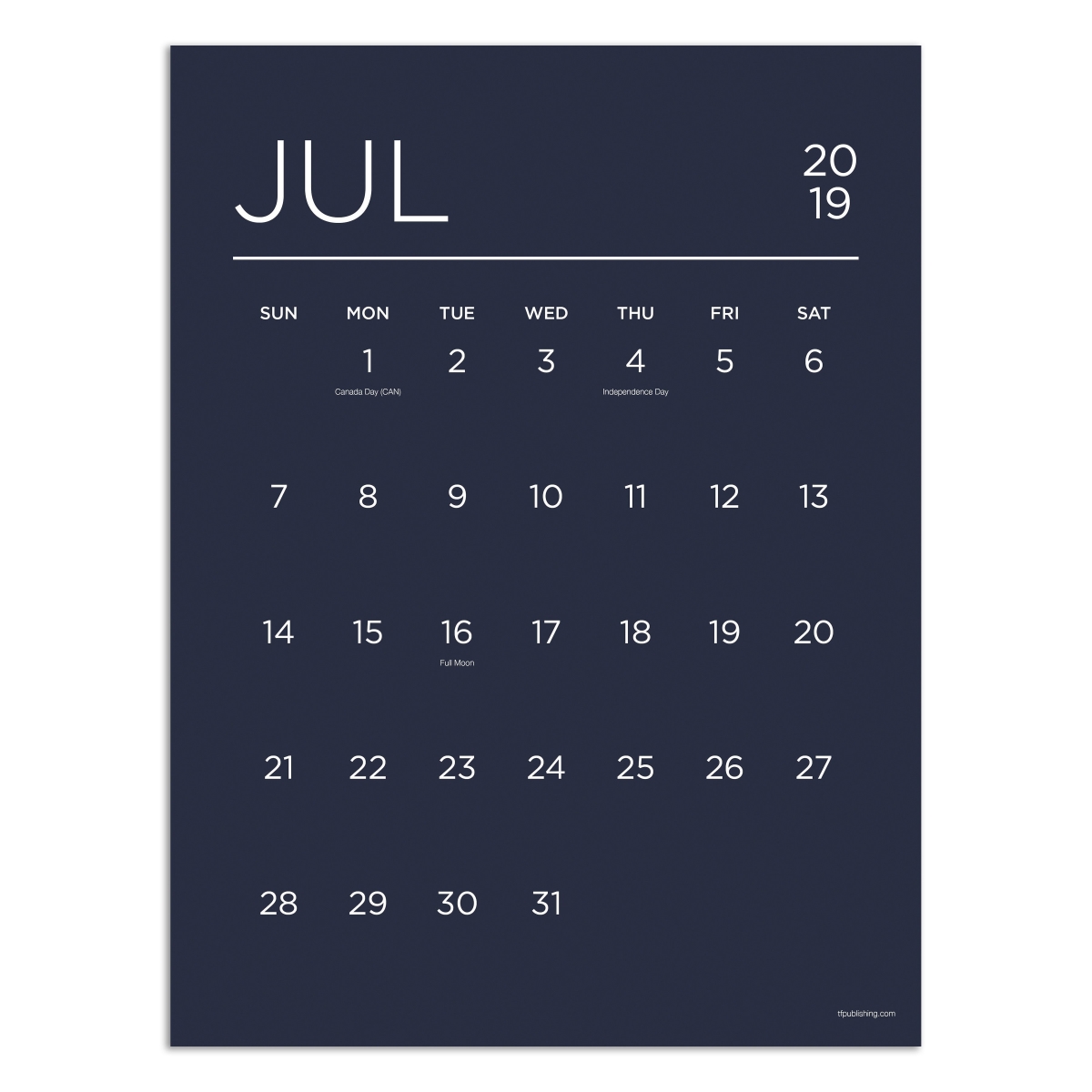 20-8784a July 2019 - June 2020 Color Collection Mini Art Calendar