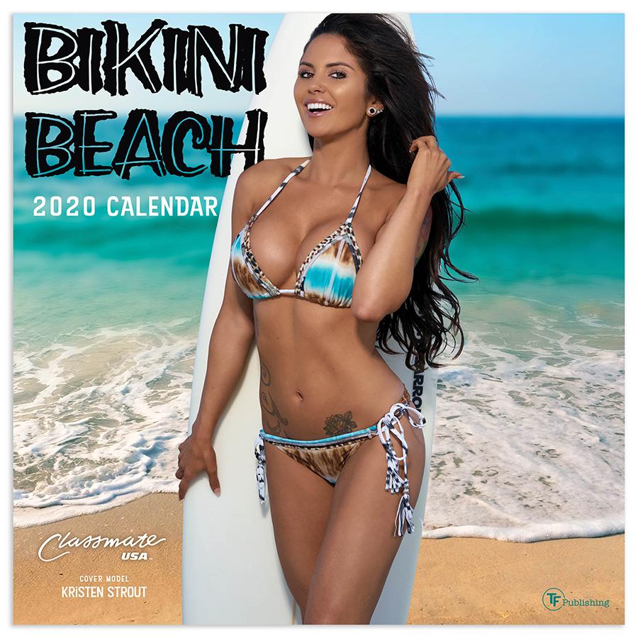 20-1121 12 X 12 In. 2020 Bikini Beach Wall Calendar