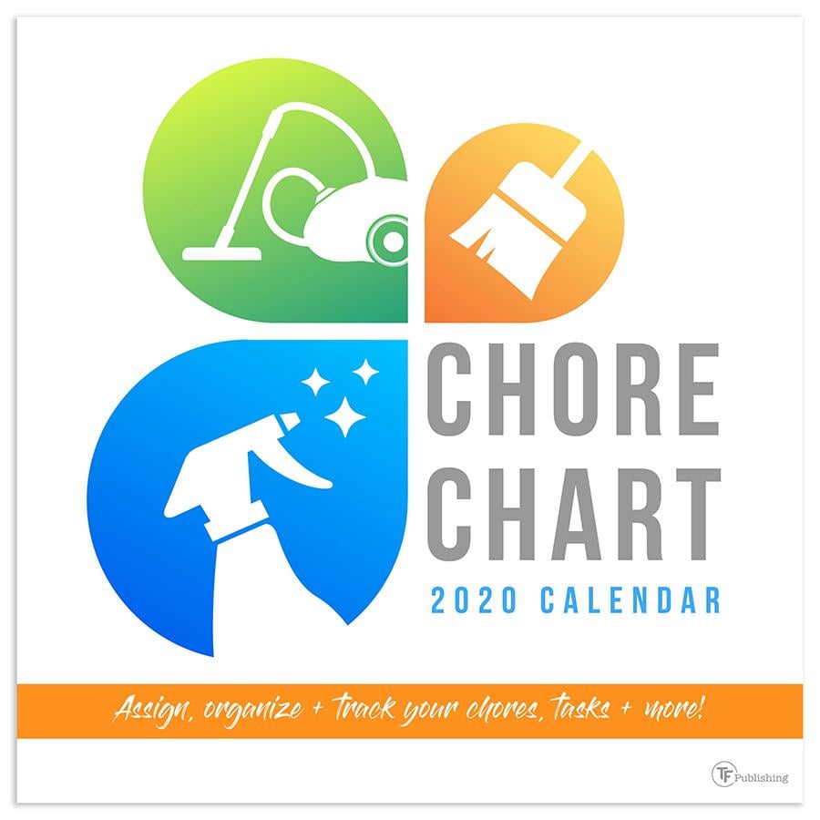 20-1078 12 X 12 In. 2020 Chore Chart Wall Calendar