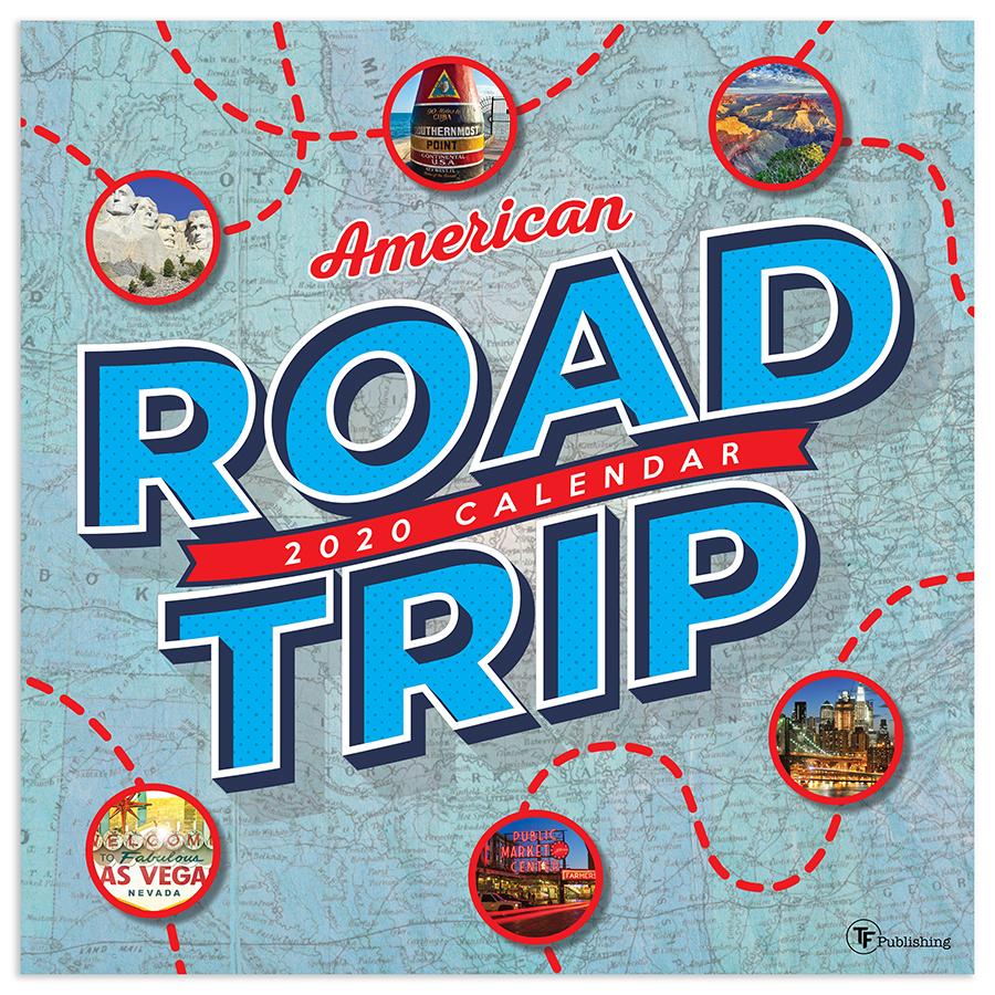 20-1064 12 X 12 In. 2020 Road Trip America Wall Calendar