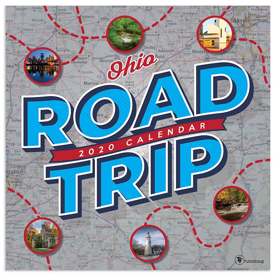 20-1163 12 X 12 In. 2020 Road Trip Ohio Wall Calendar