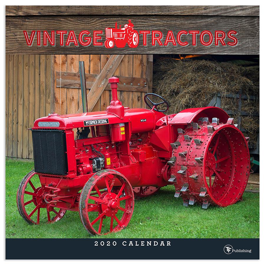 20-1147 12 X 12 In. 2020 Vintage Tractors Wall Calendar
