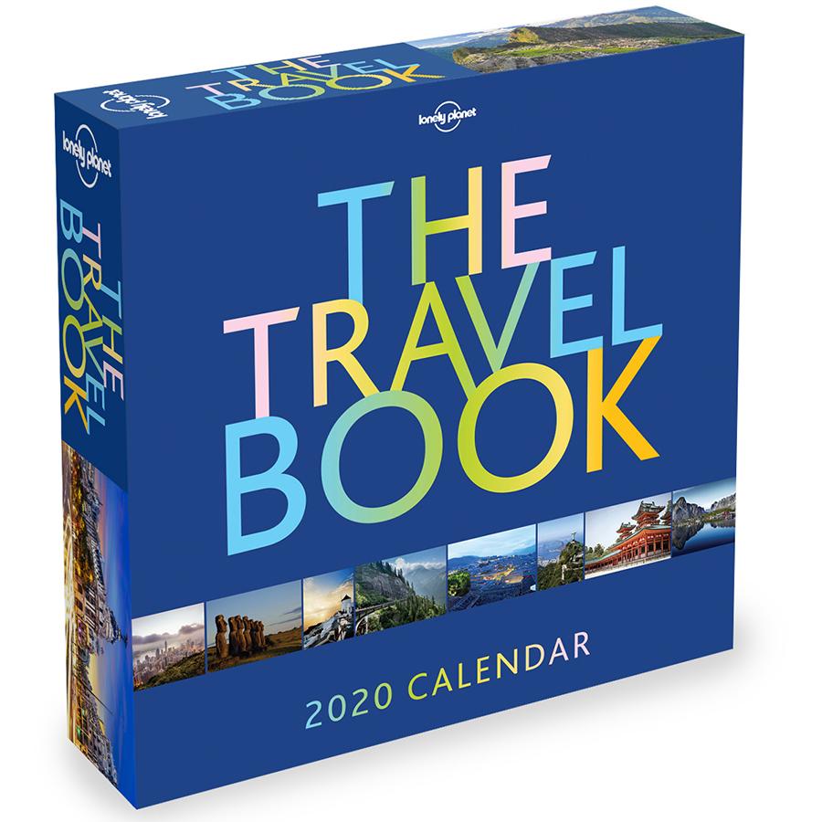 20-3090 5.5 X 5.5 In. 2020 The Travel Book Daily Desktop Calendar