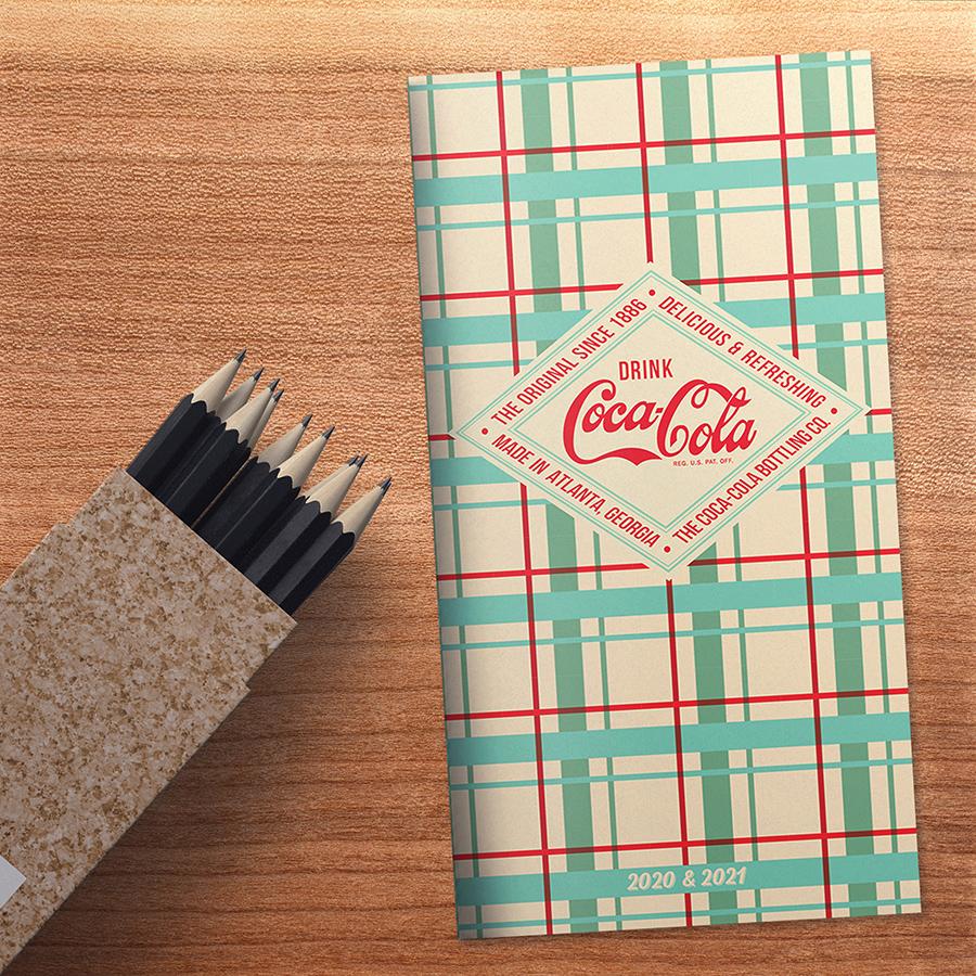 20-7069 3.5 X 6.5 In. 2020-2021 Coca-cola 2-year Small Monthly Planner
