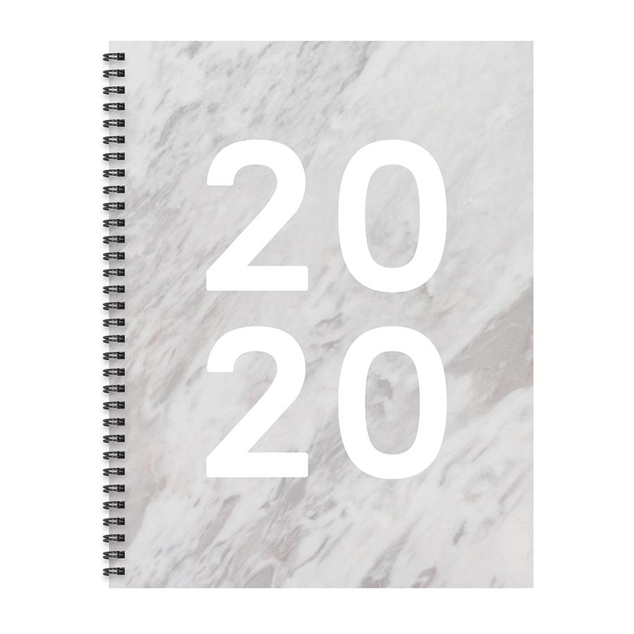 20-9741 9 X 11 In. 2020 Marble Year Large Weekly Monthly Planner