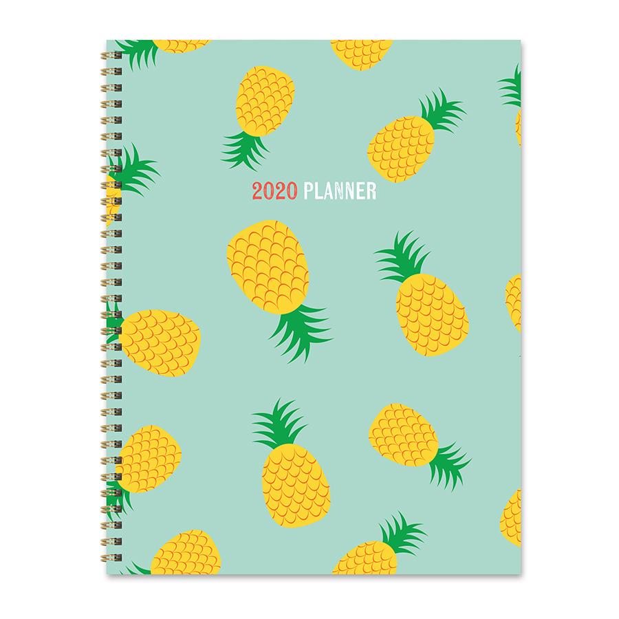 20-9743 9 X 11 In. 2020 Pineapple Party Large Weekly Monthly Planner