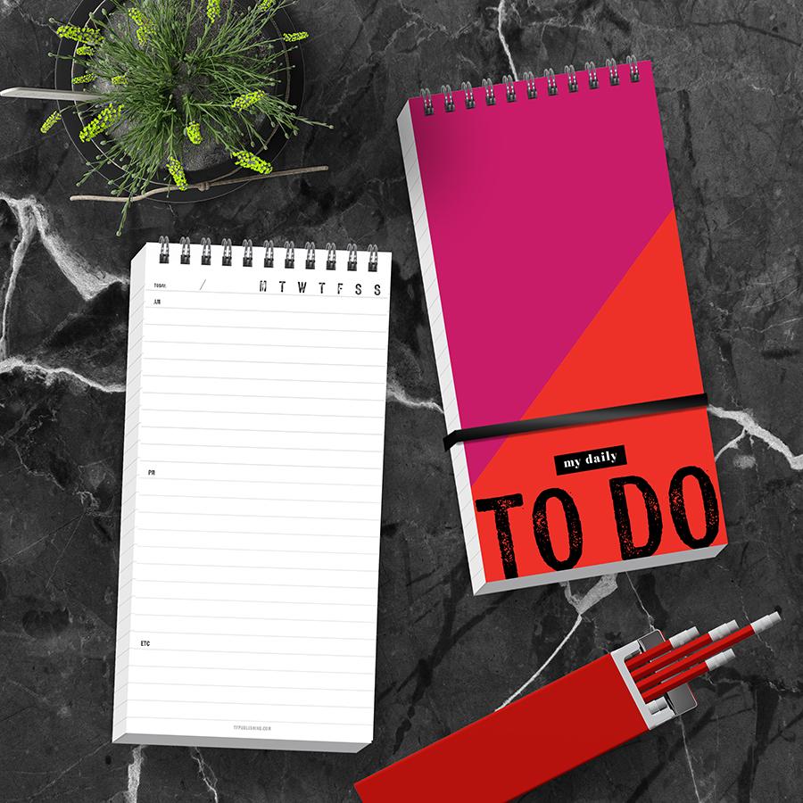 99-5701 4 X 8.5 In. Bold To Do List Daily Agenda
