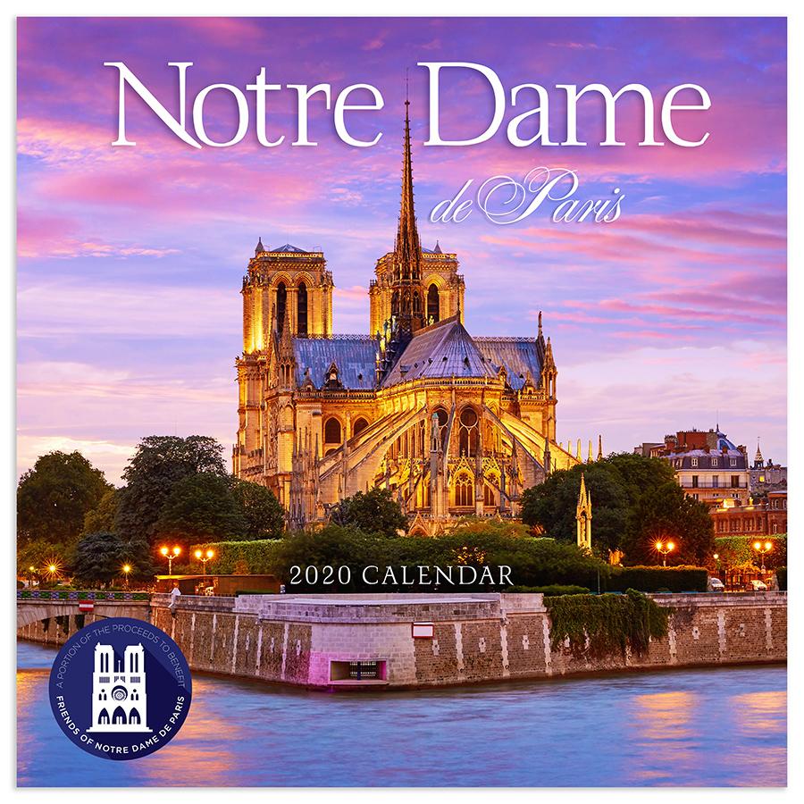 20-1231 12 X 12 In. 2020 Notre Dame De Paris Wall Calendar