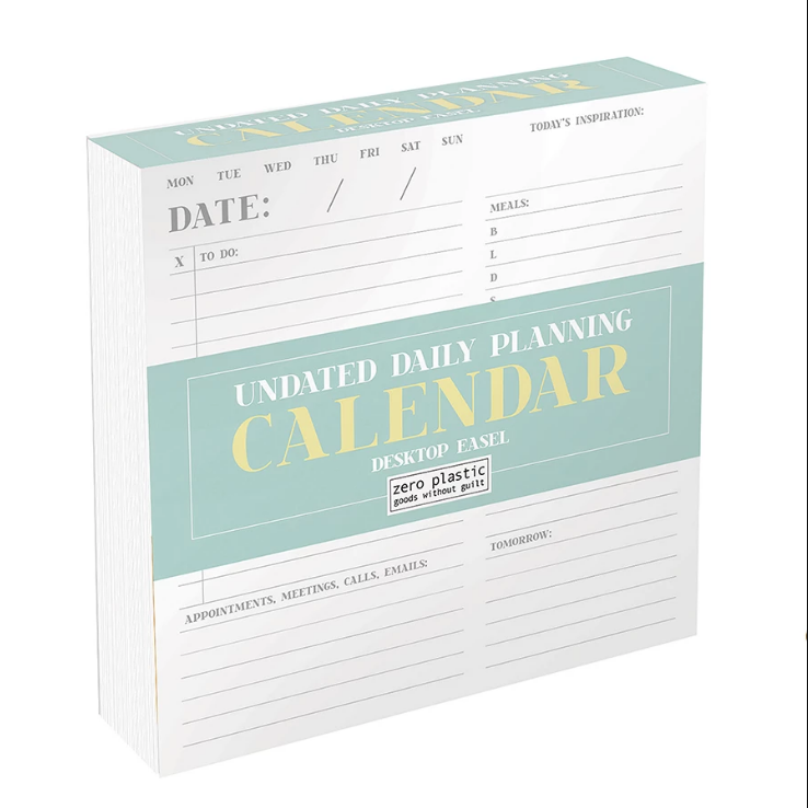 99-1234 5.5 X 5.5 In. Undated Daily Planning Calendar