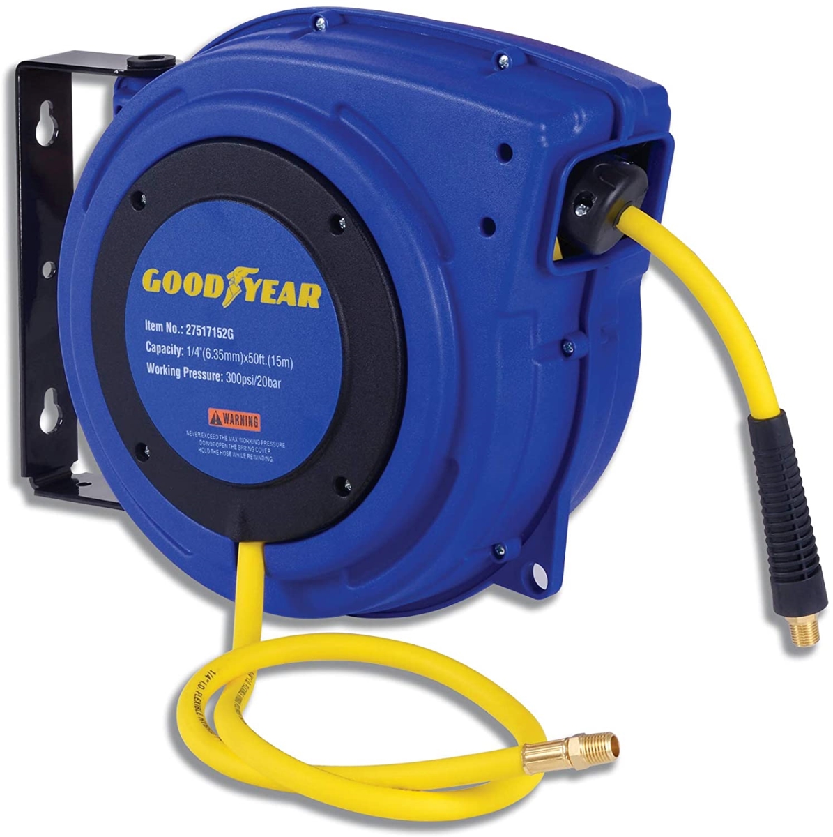 EAN 6943940723070 product image for Goodyear TRI-GUR008 0.25 in. x 50 ft. Retractable Air-Hose Reel | upcitemdb.com