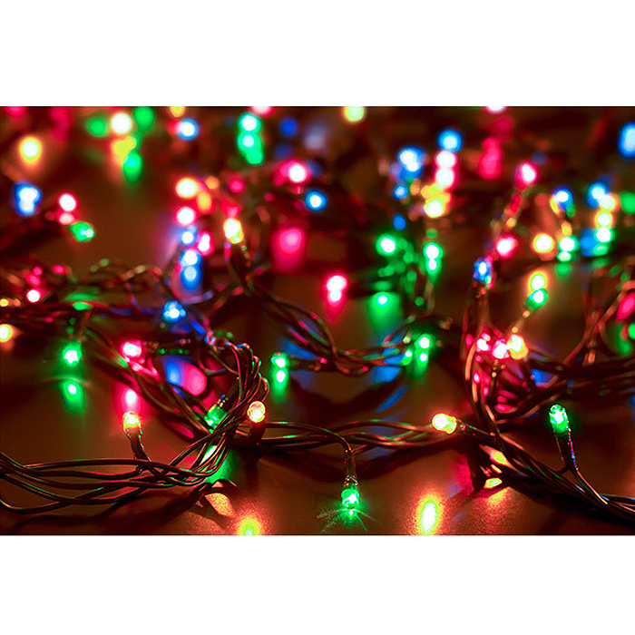 Te-spfl-0008-col 100-led Colorful Solar Powered Fairy Lightss, Assorted