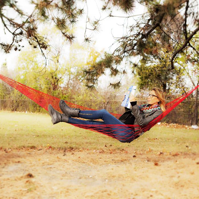 Te-ph-0012-red Relaxation Pocket Hammock, Red