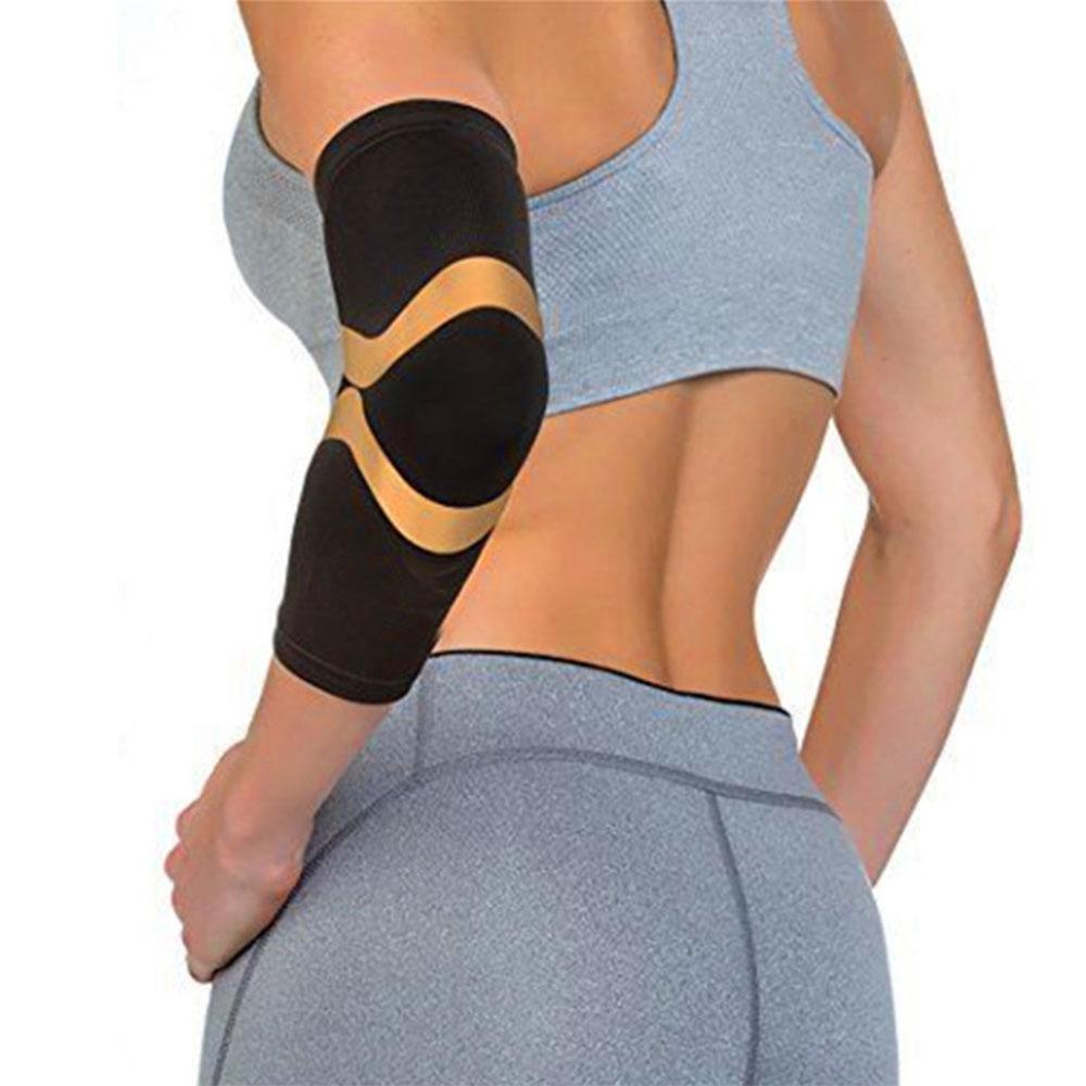 Unisex Copper Compression Elbow Sleeve, Sleeve - Large