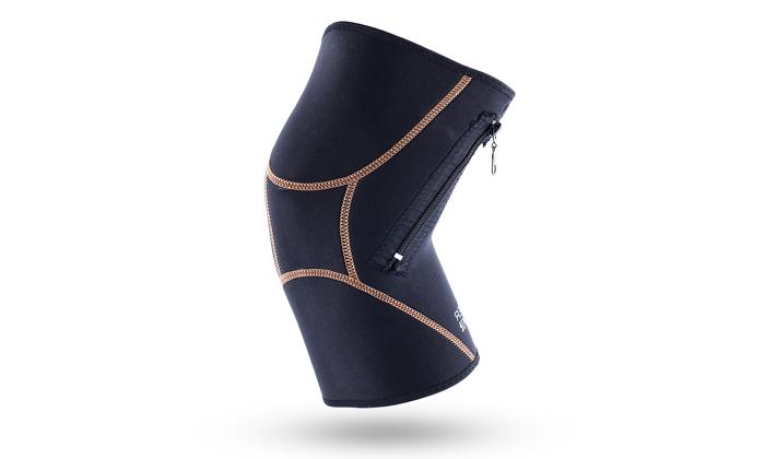 Ef-cracks-bla Unisex Copper Compression Knee Sleeve With Zipper