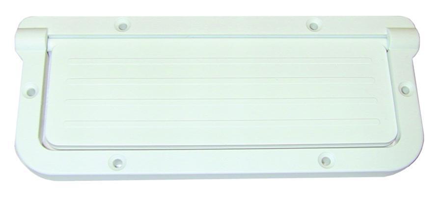 Large Rectangular Scupper, White