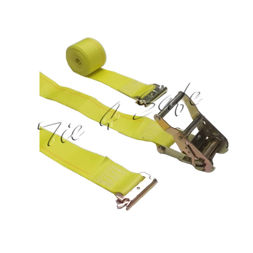 Tie 4 Safe RT06-12M23Y-2 2 in. x 12 ft. Logistics Straps with Ratchet & E Fittings Yellow - 2 Piece Tie 4 Safe RT06-12M23Y-2 2 in. x 12 ft. Logistics Straps with Ratchet & E Fittings Yellow - 2 Piece