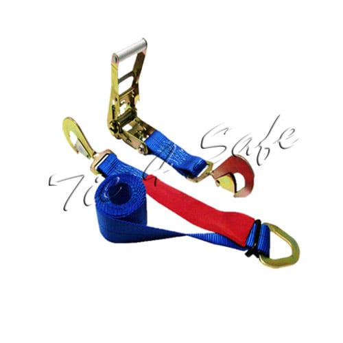 Tie 4 Safe RT45-10-BU-8 2 in. x 8 ft. Combo Ratchet & Axle Strap with D Ring & Adjustable Axle Strap Blue - 8 Piece Tie 4 Safe RT45-10-BU-8 2 in. x 8 ft. Combo Ratchet & Axle Strap with D Ring & Adjustable Axle Strap Blue - 8 Piece