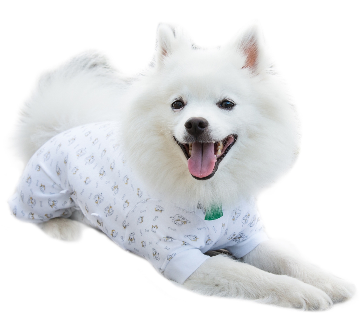 Xs Adj Fit Pullover Ls Pup Prin Adjustable Fit Pullover Long Sleeve, Puppy Print - Extra Small