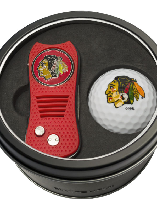 UPC 637556135568 product image for 637556135568 Chicago Blackhawks Tin Set - Switchfix, Golf Ball | upcitemdb.com