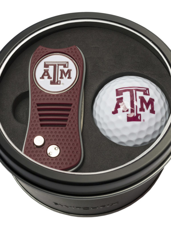 UPC 637556234568 product image for 637556234568 Texas A&M Aggies Tin Set - Switchfix, Golf Ball | upcitemdb.com