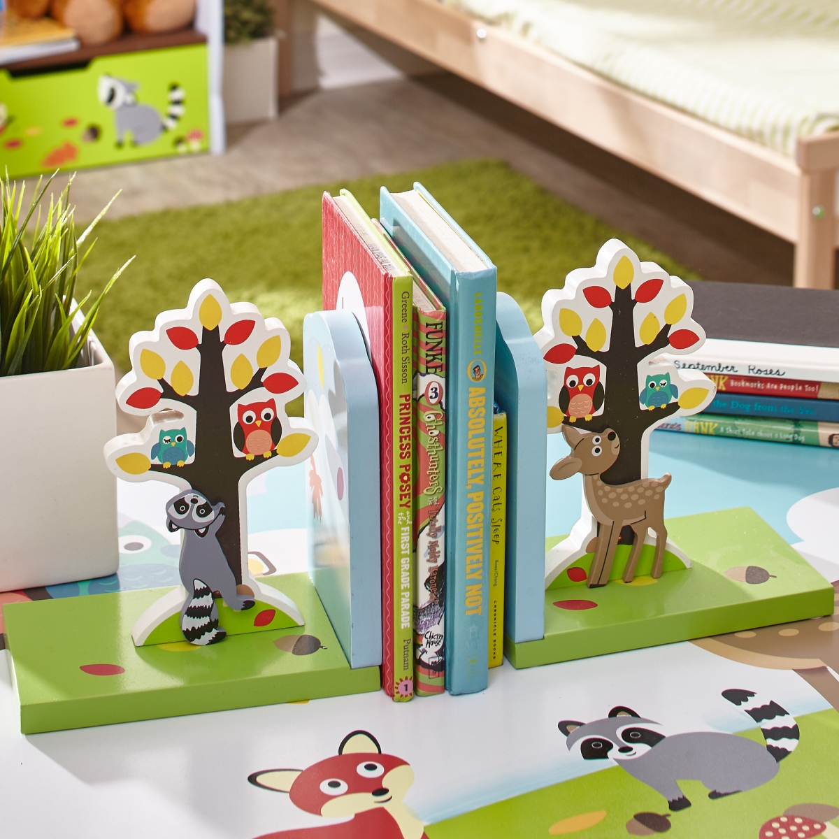 Td-11702a Enchanted Woodland Set Of Bookends