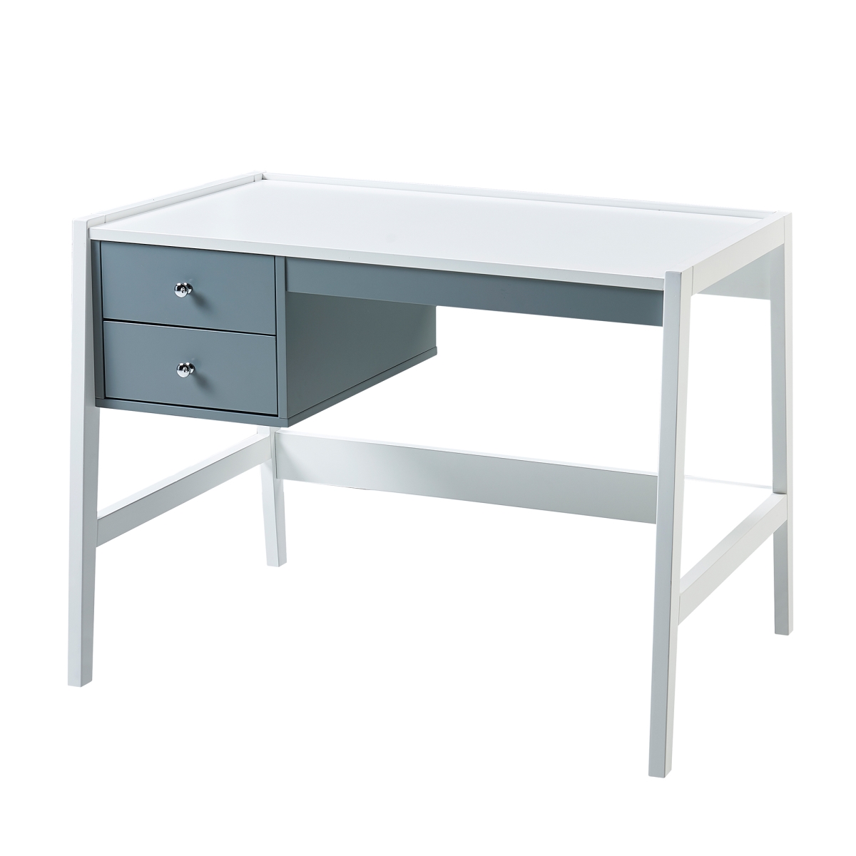 Vnf-00009 Minimalista Single Desk, White & Grey