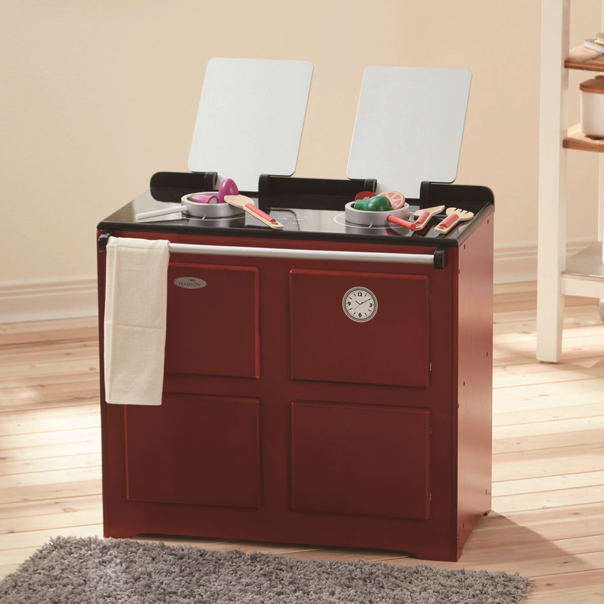 Td-12431r Little Chef Newport Classic Play Kitchen, Red