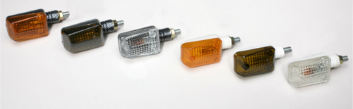 25-8407s Compact Flexible Short Stem Black Marker Lights, Rainbow - Dual Filament
