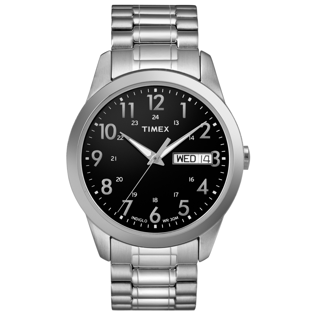 UPC 753048317509 product image for T2M9329J Mens South Street Sport Black & Silver Tone Stainless Steel Expansion B | upcitemdb.com