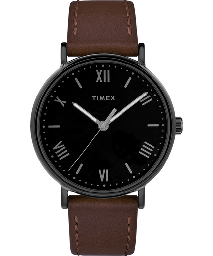 UPC 753048771097 product image for TW2R803009J 41 mm Mens Southview Leather Strap Watch, Brown & Black | upcitemdb.com
