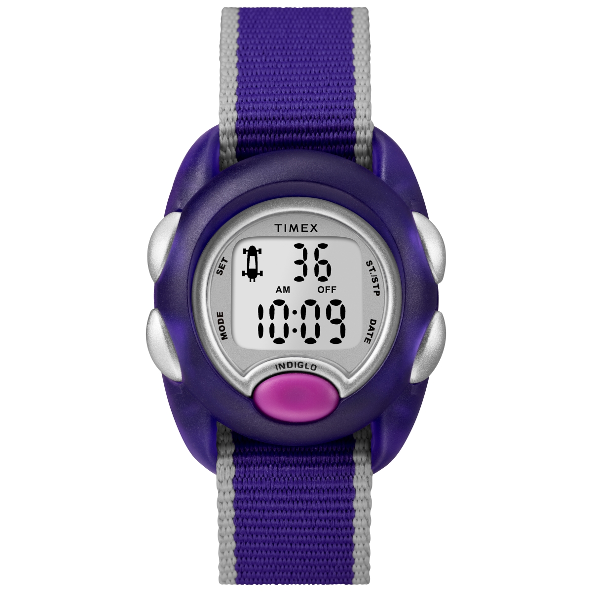 Tw2r991009j Girls Time Machines Digital Fabric Strap Watch, Purple