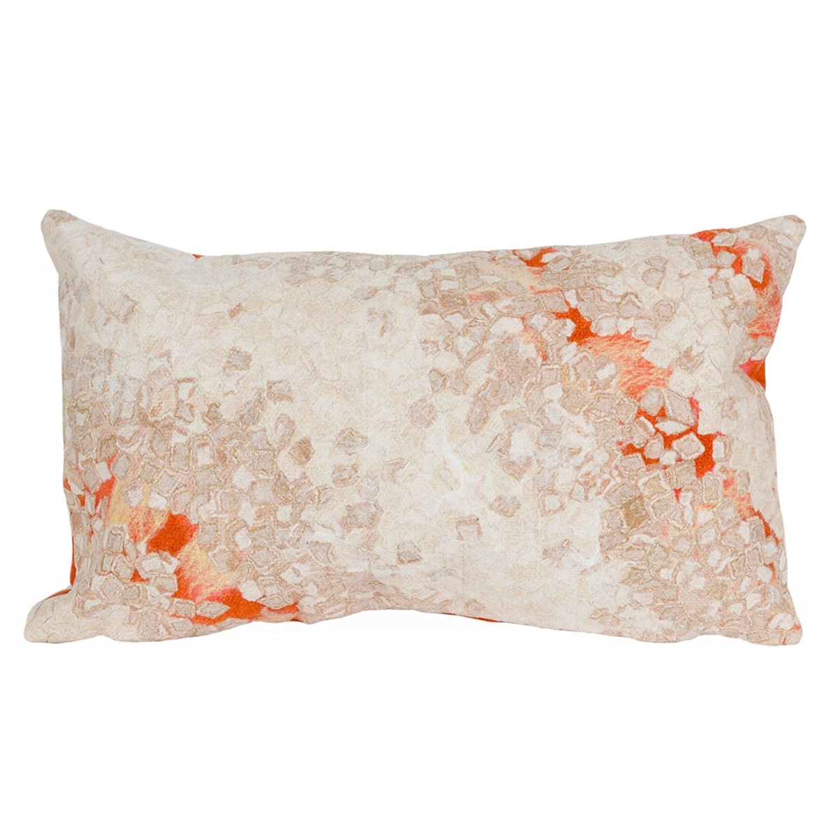 Trans Ocean 7sc1s412624 Visions Iii Hand Made Square Pillows, 4126-24 Elements Warm Orange - 12 X 20 In.