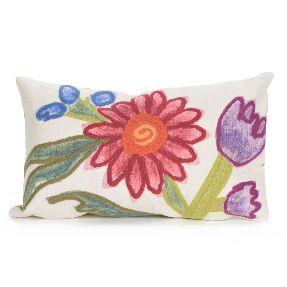 Trans-ocean Imports 7sc1s409344 12 X 20 In. Liora Manne Visions Iii Gypsy Flower Indoor & Outdoor Pillow - Multicolor