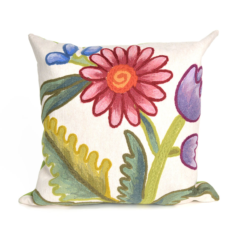 Trans-ocean Imports 7sc2s409344 20 In. Liora Manne Visions Iii Gypsy Flower Indoor & Outdoor Pillow - Multicolor