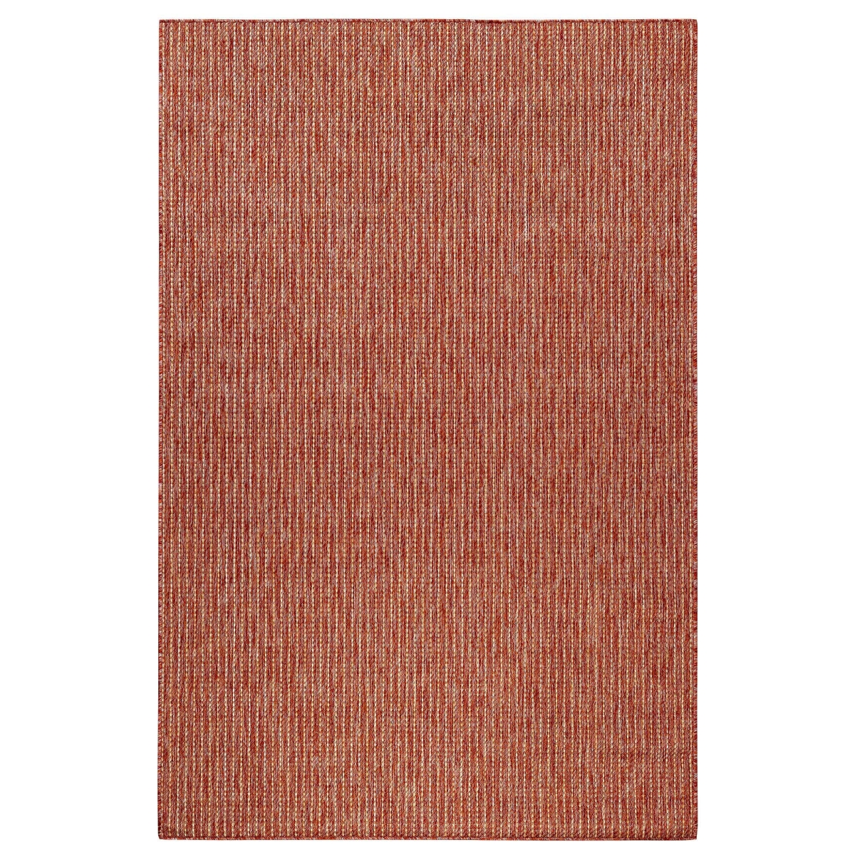 Trans-ocean Imports Cre45842224 39 In. X 59 In. Liora Manne Carmel Texture Stripe Indoor & Outdoor Wilton Woven Rectangle Rug - Red