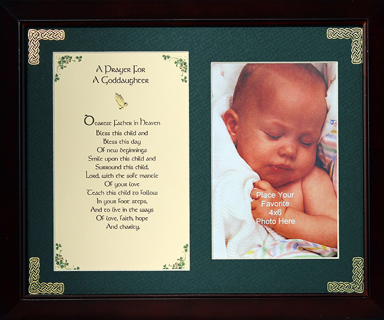 PFB8x10-Goddaughter-A-Prayer-For-A-Goddaughter 8 x 10 in. A Prayer for A Goddaughter Blessing Photo Frame