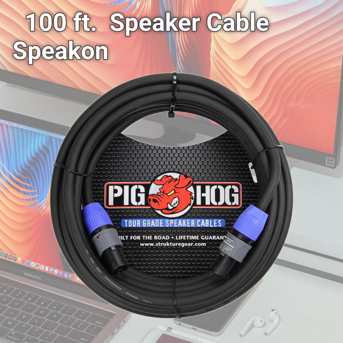 Picture of Pig Hog PHSC100SPK 100 ft. Pig Hog Speaker Cable Speakon