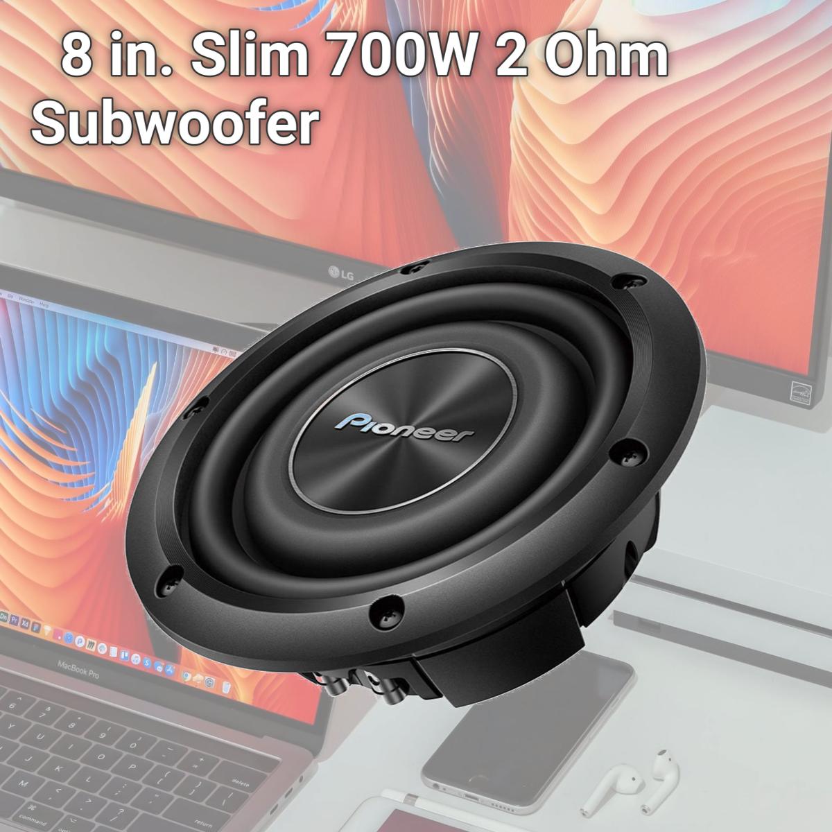 Picture of Pioneer Car TSA2000LD2 8 in. Slim 700W 2 Ohm Subwoofer